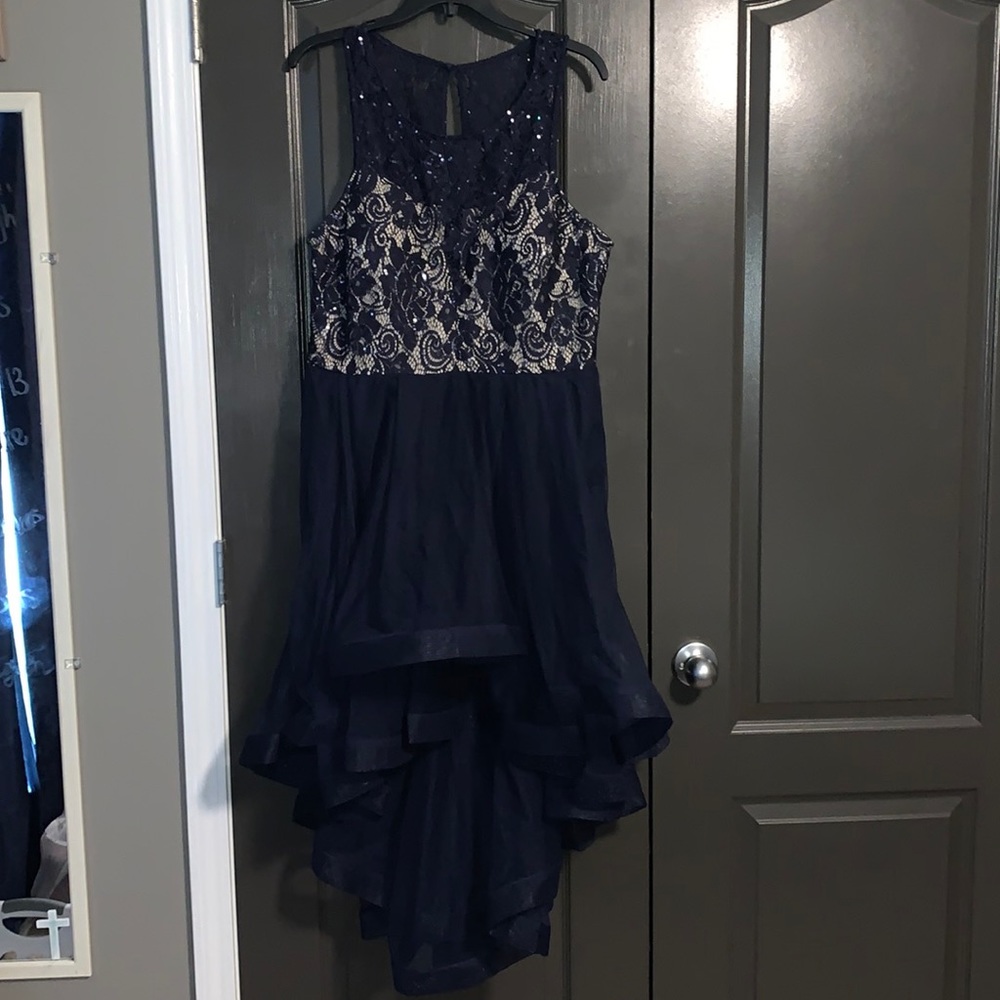 Navy blue homecoming dress